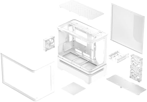 ASUS Prime AP202 ARGB Black mATX pc case with Fully Tempered Curved Glass  Supports Graphics Cards up to 420mm Long  360mm Long radiators  Easy Detach Rail  Patented Slot Vent  3 Built in ARGB Fans