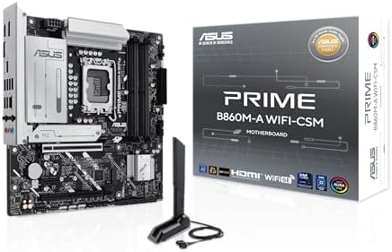 ASUS Prime B860M A WiFi CSM Offers DDR5  PCIe 5 0  Two M 2 Slots  Wi Fi 6E  2 5Gb Ethernet  USB Type C  DisplayPort  HDMI   and M 2 heatsink for Optimal Performance