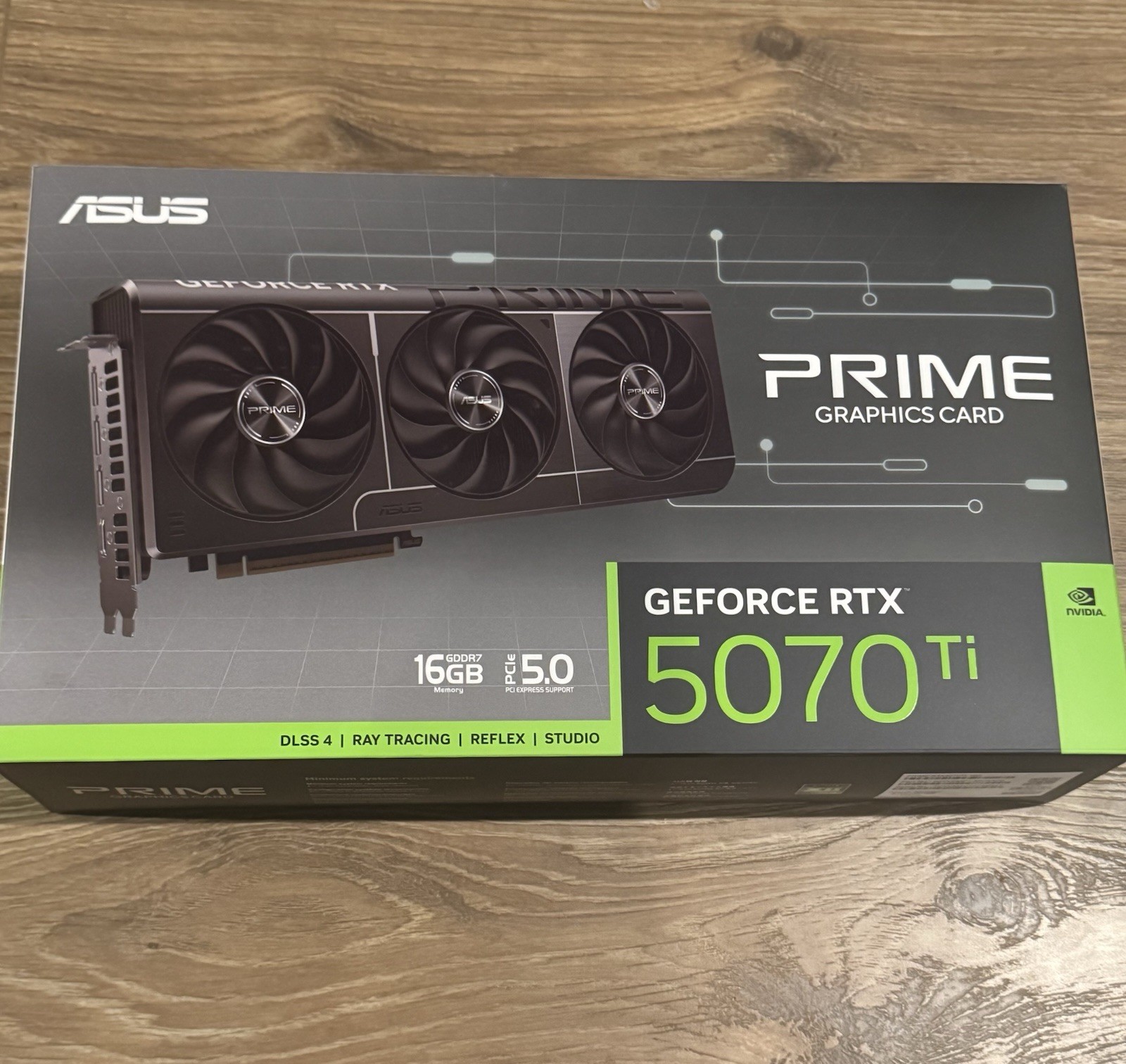 ASUS Prime GeForce RTX 5070 Ti 16GB GDDR7 Ray Tracing HDMI PCIe 5 0