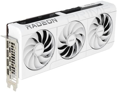 ASUS Prime Radeon  RX 9070 XT OC Edition Graphics Card  PCIe 5 0  HDMI/DP 2 1  2 5 Slot Design  axial tech Fans  Dual Ball Fan Bearings  Dual BIOS  GPU Guard 