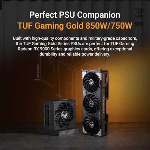 ASUS Prime Radeon  RX 9070 XT OC Edition Graphics Card  PCIe 5 0  HDMI/DP 2 1  2 5 Slot Design  axial tech Fans  Dual Ball Fan Bearings  Dual BIOS  GPU Guard 