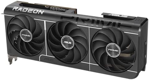 ASUS Prime Radeon  RX 9070 XT OC Edition Graphics Card  PCIe 5 0  HDMI/DP 2 1  2 5 Slot Design  axial tech Fans  Dual Ball Fan Bearings  Dual BIOS  GPU Guard 