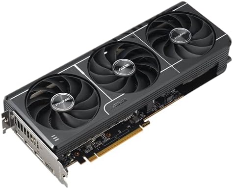 ASUS Prime Radeon  RX 9070 OC Edition Graphics Card  PCIe 5 0  HDMI/DP 2 1  2 5 Slot Design  axial tech Fans  Dual Ball Fan Bearings  Dual BIOS  ASUS GPU Guard 
