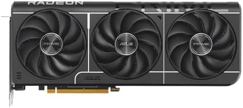 ASUS Prime Radeon  RX 9070 OC Edition Graphics Card  PCIe 5 0  HDMI/DP 2 1  2 5 Slot Design  axial tech Fans  Dual Ball Fan Bearings  Dual BIOS  ASUS GPU Guard 