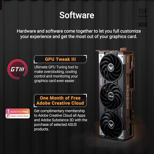 ASUS Prime Radeon  RX 9070 OC Edition Graphics Card  PCIe 5 0  HDMI/DP 2 1  2 5 Slot Design  axial tech Fans  Dual Ball Fan Bearings  Dual BIOS  ASUS GPU Guard 