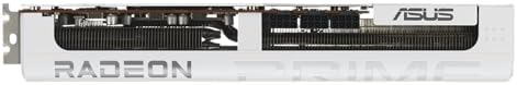 ASUS Prime Radeon  RX 9070 XT White OC Edition Graphics Card  PCIe 5 0  HDMI/DP 2 1  2 5 Slot Design  axial tech Fans  Dual Ball Fan Bearings  Dual BIOS  ASUS GPU Guard 