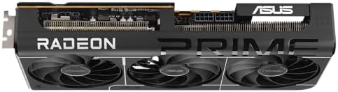 ASUS Prime Radeon  RX 9070 XT White OC Edition Graphics Card  PCIe 5 0  HDMI/DP 2 1  2 5 Slot Design  axial tech Fans  Dual Ball Fan Bearings  Dual BIOS  ASUS GPU Guard 