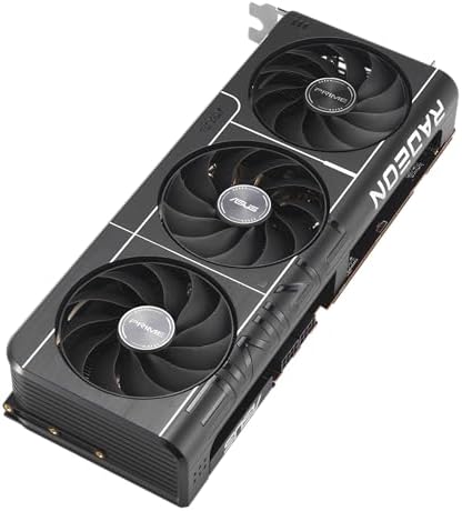 ASUS Prime Radeon  RX 9070 XT OC Edition Graphics Card  PCIe 5 0  HDMI/DP 2 1  2 5 Slot Design  axial tech Fans  Dual Ball Fan Bearings  Dual BIOS  ASUS GPU Guard 