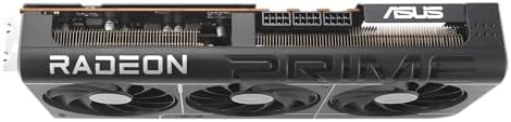 ASUS Prime Radeon  RX 9070 XT OC Edition Graphics Card  AMD  PCIe 5 0  HDMI/DP 2 1  2 5 Slot Design  Axial tech Fans  Ball Bearings  Dual BIOS  GPU Guard 