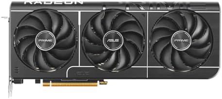 ASUS Prime Radeon  RX 9070 XT OC Edition Graphics Card  AMD  PCIe 5 0  HDMI/DP 2 1  2 5 Slot Design  Axial tech Fans  Ball Bearings  Dual BIOS  GPU Guard 
