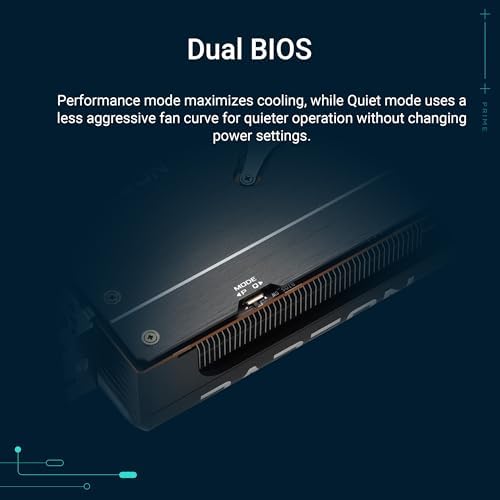 ASUS Prime Radeon  RX 9070 XT OC Edition Graphics Card  AMD  PCIe 5 0  HDMI/DP 2 1  2 5 Slot Design  Axial tech Fans  Ball Bearings  Dual BIOS  GPU Guard 