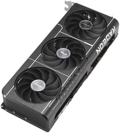 ASUS Prime Radeon  RX 9070 XT OC Edition Graphics Card  AMD  PCIe 5 0  HDMI/DP 2 1  2 5 Slot Design  Axial tech Fans  Ball Bearings  Dual BIOS  GPU Guard 