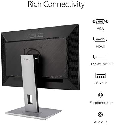 ASUS ProArt 24 Monitor   WUXGA  1920 x 1200   16 10 Monitor  100  sRGB/Rec 709  E < 2  IPS  DisplayPort  HDMI  Calman Verified  Anti Glare  Tilt  Pivot  Swivel  Height Adjustable   PA248QV