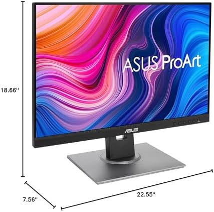 ASUS ProArt 24 Monitor   WUXGA  1920 x 1200   16 10 Monitor  100  sRGB/Rec 709  E < 2  IPS  DisplayPort  HDMI  Calman Verified  Anti Glare  Tilt  Pivot  Swivel  Height Adjustable   PA248QV
