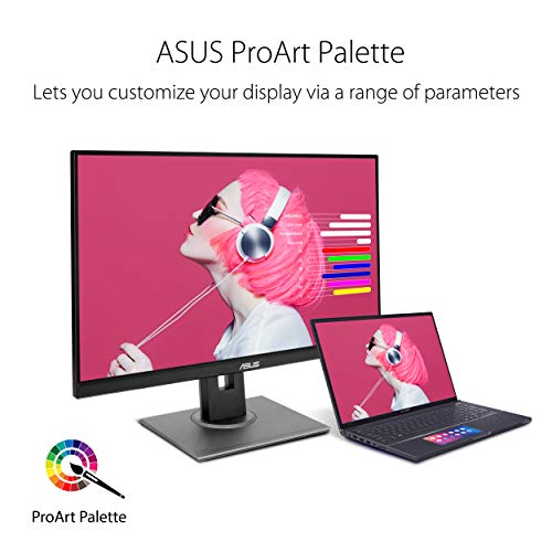ASUS ProArt Display PA278QV 27  WQHD  2560 x 1440  Monitor  100  sRGB/Rec  709  E < 2  IPS  DisplayPort HDMI DVI D Mini DP  Calman Verified  Anti glare  Tilt Pivot Swivel Height Adjustable  Black