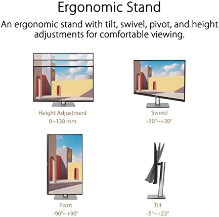 ASUS ProArt Display 27  4K HDR Professional Monitor  PA279CRV    IPS  UHD  3840 x 2160   99  DCI P3/Adobe RGB   E < 2  Calman Verified  USB C PD 96W  DisplayPort  Daisy Chain  Ergonomic  3yr Warranty
