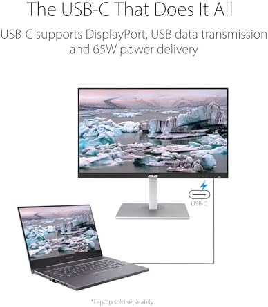 ASUS ProArt Display 27  4K HDR Professional Monitor  PA279CRV    IPS  UHD  3840 x 2160   99  DCI P3/Adobe RGB   E < 2  Calman Verified  USB C PD 96W  DisplayPort  Daisy Chain  Ergonomic  3yr Warranty