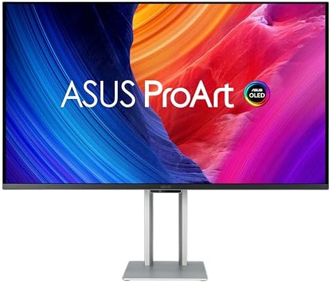 ASUS ProArt Display Monitor profesional 5K HDR de 27 pulgadas (PA27JCV) - 5K (5120 x 2880), IPS, 99% DCI-P3, 100% sRGB, ΔE < 2, USB-C PD 96W, verificado por Calman, precisión de color, LuxPixel, garantía de 3 años