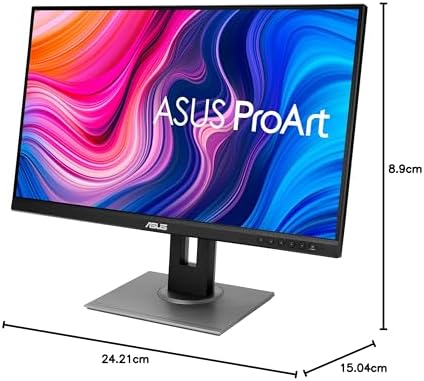 ASUS ProArt Display PA278QV 27  WQHD  2560 x 1440  Monitor  100  sRGB/Rec  709  E < 2  IPS  DisplayPort HDMI DVI D Mini DP  Calman Verified  Anti glare  Tilt Pivot Swivel Height Adjustable  Black