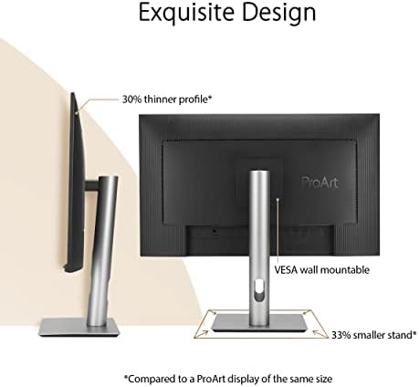 ASUS ProArt Display 32   31 5 viewable  Professional Monitor  PA329CRV    IPS  4K UHD  3840 x 2160   98  DCI P3  Color Accuracy  E < 2  Calman Verified  USB C PD 96W  Daisy Chain  VESA DisplayHDR400