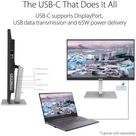 ASUS ProArt Display PA279CV 27  4K HDR UHD  3840 x 2160  Monitor  IPS  100  sRGB/Rec  709   E < 2  USB C DisplayPort HDMI USB hub  Calman Verified  Compatible with Laptop & Mac Monitor