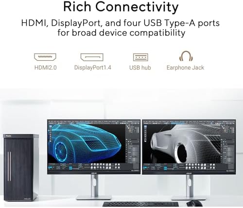 ASUS ProArt Display 27  1440P Professional Monitor  PA278QGV    IPS  QHD  2560 x 1440   95  DCI P3  Color Accurate   E<2  Calman Verified  120Hz  HDR 10  Light Sync  Ergonomic  3 yr Warranty