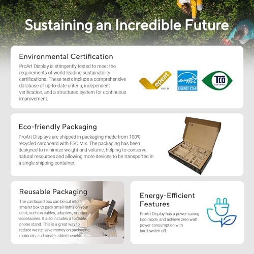 ASUS ProArt Display PA278CGRV Monitor   27  IPS  144Hz  QHD  2560 x 1440   97  DCI P3   E < 2  Calman Verified  USB C PD 96W  Light Sync  Ergonomic Stand  VESA DisplayHDR 400  3yr Warranty