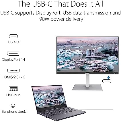 ASUS ProArt Display 27  1440P Professional Monitor  PA278CGV    IPS  QHD  2560 x 1440   144Hz  95  DCI P3   E < 2  Calman Verified  USB C PD 90W  FreeSync Premium  DisplayHDR 400  Height Adjustable