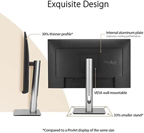 ASUS ProArt Display 27  4K HDR Professional Monitor  PA279CRV    IPS  UHD  3840 x 2160   99  DCI P3/Adobe RGB   E < 2  Calman Verified  USB C PD 96W  DisplayPort  Daisy Chain  Ergonomic  3yr Warranty