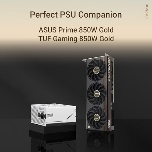 ASUS ProArt GeForce RTX  5070 Ti OC Edition Graphics Card  PCIe  5 0  16GB GDDR7  USB Type C   HDMI /DP 2 1  2 5 Slot  Axial tech Fans  Vapor Chamber  Phase Change GPU Thermal pad