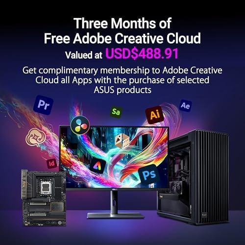 ASUS ProArt X870E CREATOR WiFi AMD AM5 X870E ATX Motherboard PCIe  5 0 x16 Slots with Full Support for Next gen GPUs  16 2 2 Power Stages  DDR5  Dual USB4   10 Gb & 2 5 Gb LAN  WiFi 7  Four M 2 Slots