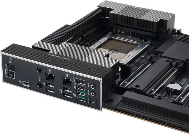 ASUS Pro WS TRX50 SAGE WIFI CEB Workstation motherboard  AMD Ryzen  Threadripper  PRO 7000 WX Series Processors ECC R DIMM DDR5  36 power stage  WiFi 7 PCIe 5 0 x 16  PCIe 5 0 M 2  10 Gb and 2 5 Gb LAN  multi GPU support