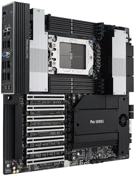 ASUS Pro WS WRX90E SAGE SE EEB Workstation Motherboard  AMD Ryzen  Threadripper  PRO 7000 WX Series  ECC R DIMM DDR5  32 Power Stage 7xPCIe 5 0x16  PCIe 5 0 M 2  10Gb & 2 5Gb LAN  Multi GPU Support