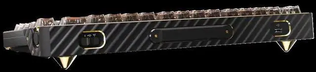 ASUS ROG 20th Edition Azoth Extreme   Wireless Mechanical Gaming Keyboard   75  TKL  ROG NX Snow V2 Linear Switch  Aluminum Chassis  Carbon Fiber  Color OLED Screen  PBT Keycaps  Gold/Black