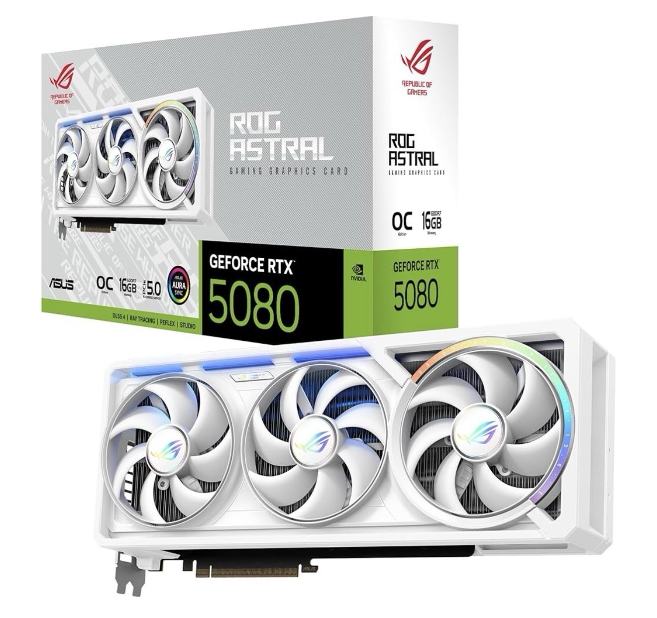 ASUS ROG Astral GeForce RTX  5080 16GB GDDR7 White OC Edition