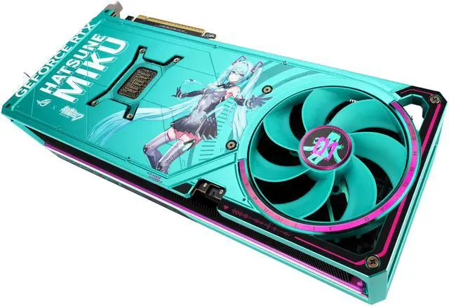 ASUS ROG Astral GeForce RTX 5080 16GB GDDR7 OC HATSUNE MIKU EDITION PCI Express 5 0 x16 Graphics Card ROG ASTRAL RTX5080 O16G MIKU W