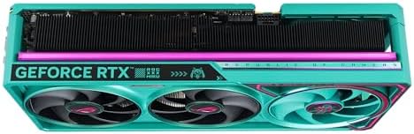 ASUS ROG Astral GeForce RTX 5080 16GB GDDR7 OC Hatsune Miku Edition  PCIe 5 0  16GB GDDR7  HDMI /DP 2 1  3 8 Slot  4 Fan Design  Axial tech Fans  Patented Vapor Chamber  Phase Change GPU Thermal pad 