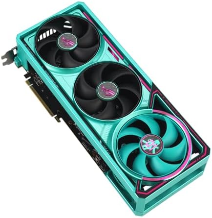 ASUS ROG Astral GeForce RTX 5080 16GB GDDR7 OC Hatsune Miku Edition  PCIe 5 0  16GB GDDR7  HDMI /DP 2 1  3 8 Slot  4 Fan Design  Axial tech Fans  Patented Vapor Chamber  Phase Change GPU Thermal pad 