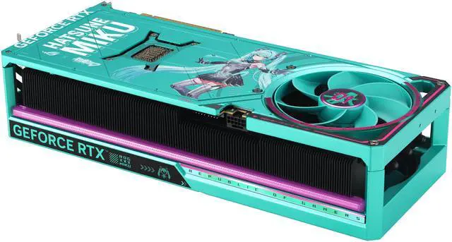 ASUS ROG Astral GeForce RTX 5080 16GB GDDR7 OC HATSUNE MIKU EDITION PCI Express 5 0 x16 Graphics Card ROG ASTRAL RTX5080 O16G MIKU W