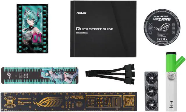 ASUS ROG Astral GeForce RTX 5080 16GB GDDR7 OC HATSUNE MIKU EDITION PCI Express 5 0 x16 Graphics Card ROG ASTRAL RTX5080 O16G MIKU W