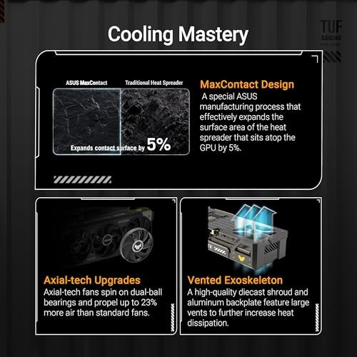 ASUS ROG Astral GeForce RTX  5080 OC Edition Gaming Graphics Card  PCIe  5 0  16GB GDDR7  HDMI /DP 2 1  3 8 Slot  4 Fan Design  Axial tech Fans  Patented Vapor Chamber  Phase Change GPU Thermal pad