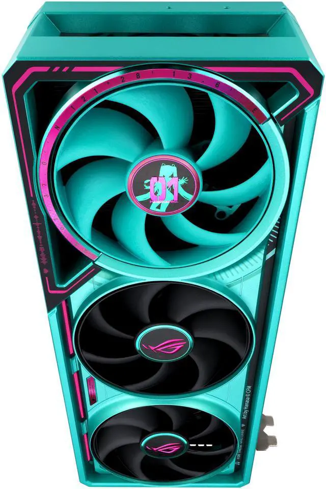 Tarjeta gráfica ASUS ROG Astral GeForce RTX 5080 16 GB GDDR7 OC Hatsune Miku Edition PCI Express 5.0 x16 ROG-ASTRAL-RTX5080-O16G-MIKU-W