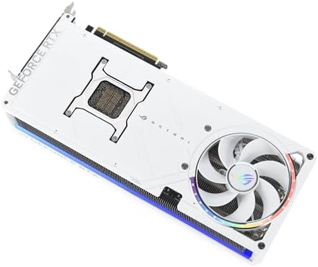 ASUS ROG Astral GeForce RTX 5090 White OC Edition Gaming Graphics Card  PCIe 5 0  32GB GDDR7  HDMI/DP 2 1  3 8 slot  4fan design  Axial tech fans  patented vapor chamber  Phase change GPU thermal pad 
