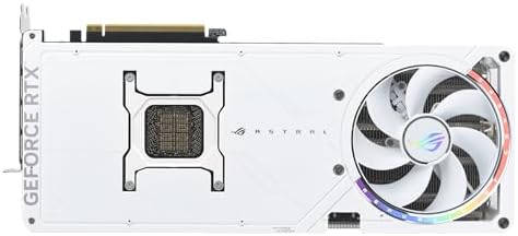ASUS ROG Astral GeForce RTX 5090 White OC Edition Gaming Graphics Card  PCIe 5 0  32GB GDDR7  HDMI/DP 2 1  3 8 slot  4fan design  Axial tech fans  patented vapor chamber  Phase change GPU thermal pad 