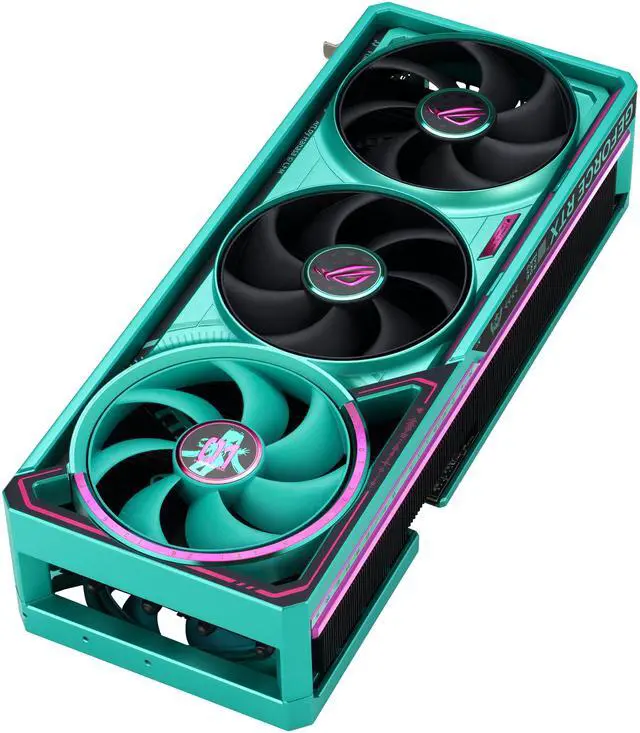 ASUS ROG Astral GeForce RTX 5080 16GB GDDR7 OC HATSUNE MIKU EDITION PCI Express 5 0 x16 Graphics Card ROG ASTRAL RTX5080 O16G MIKU W