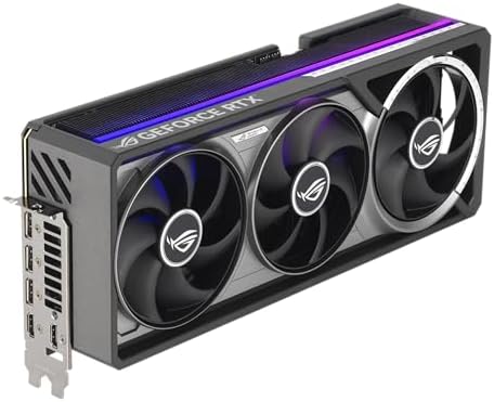 ASUS Tarjeta gráfica para juegos ROG Astral GeForce RTX 5080 OC Edition (PCIe 5.0, 16 GB GDDR7, HDMI/DP 2.1, 3.8 ranuras, diseño de 4 ventiladores, ventiladores de tecnología axial, cámara de vapor patentada, almohadilla térmica de GPU de cambio de fase)