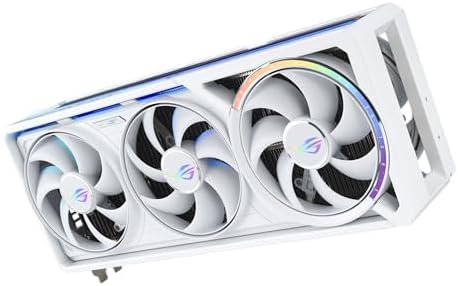 ASUS ROG Astral GeForce RTX™ 5080 16GB GDDR7 Edición OC Blanca - Tarjeta gráfica de cuatro ventiladores que ofrece un flujo de aire y presión de aire sin precedentes para un rendimiento óptimo