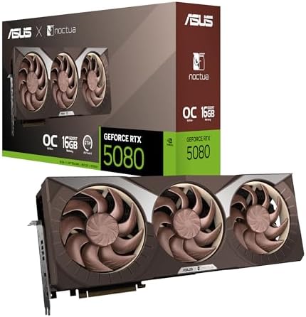 ASUS ROG Astral GeForce RTX™ 5080 16GB GDDR7 Edición OC Blanca - Tarjeta gráfica de cuatro ventiladores que ofrece un flujo de aire y presión de aire sin precedentes para un rendimiento óptimo