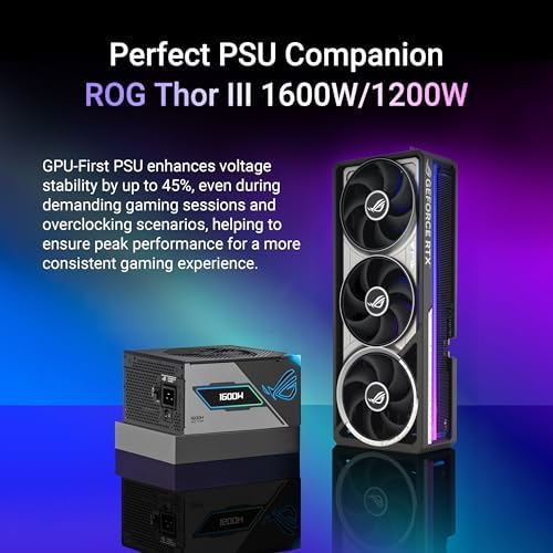 ASUS ROG Astral NVIDIA GeForce RTX 5090 32GB GDDR7 OC Edition Gaming Graphics Card  PCIe 5 0  HDMI/DP 2 1  3 8 Slot  4 Fan Design  Axial tech Fans  Patented Vapor Chamber   3 Year Warranty