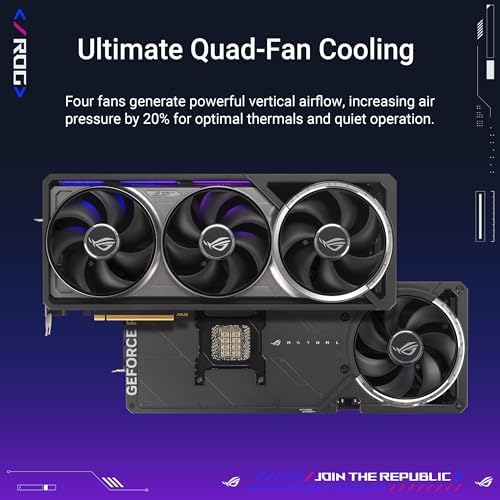 ASUS ROG Astral NVIDIA GeForce RTX 5090 32GB GDDR7 OC Edition Gaming Graphics Card  PCIe 5 0  HDMI/DP 2 1  3 8 Slot  4 Fan Design  Axial tech Fans  Patented Vapor Chamber   3 Year Warranty